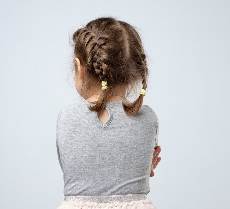 braided hairstyle for toddler girls