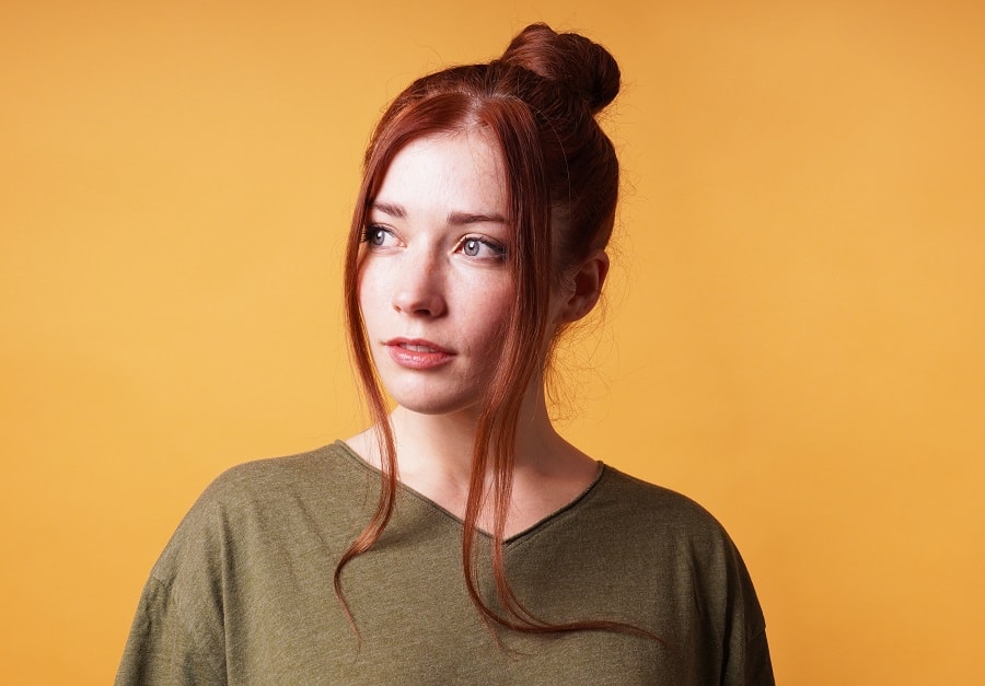 casual updo for long hair