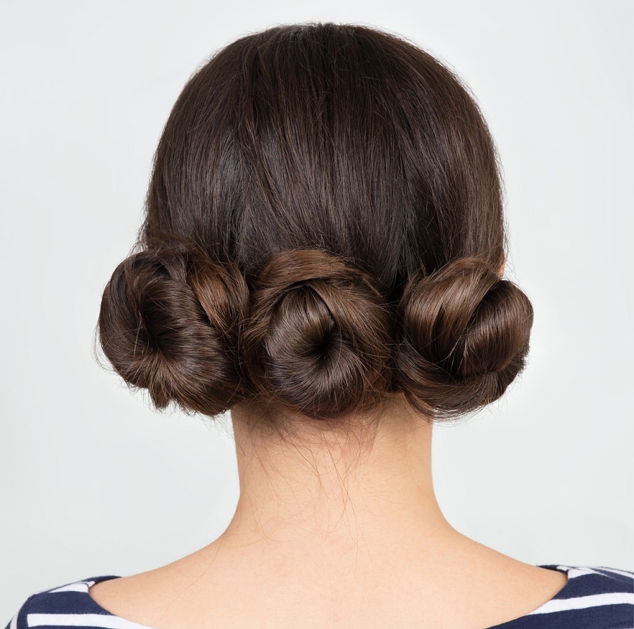 casual updo hairstyle