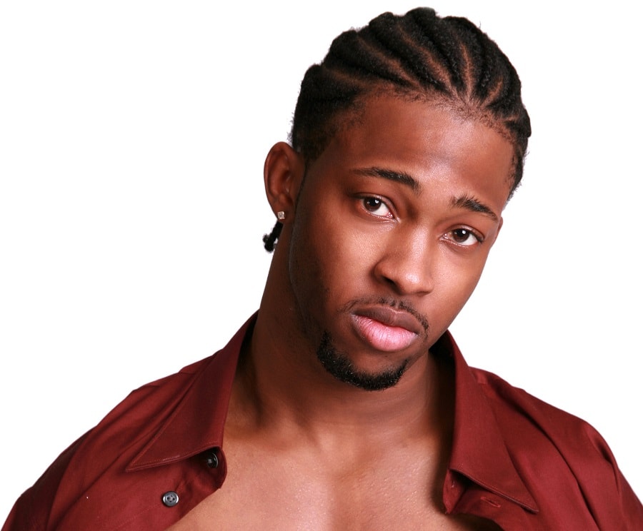 cornrows for oval face shaped men