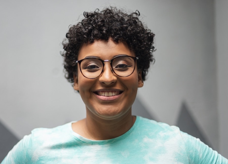 curly hair for androgynous girl