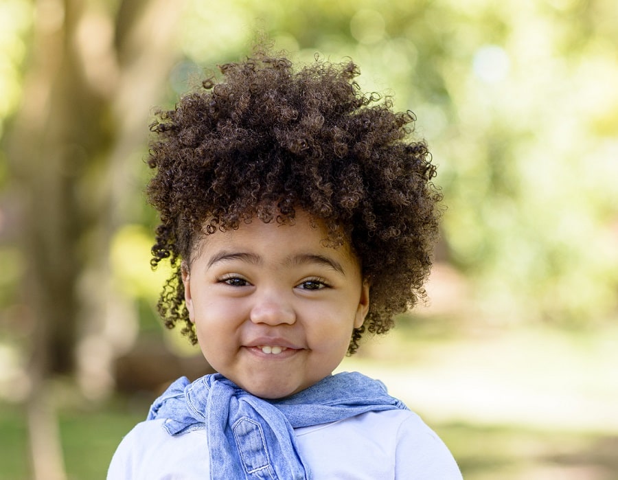 curly hairstyle for toddler girls