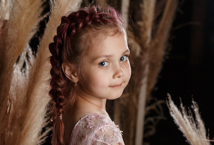 flower girl with braids