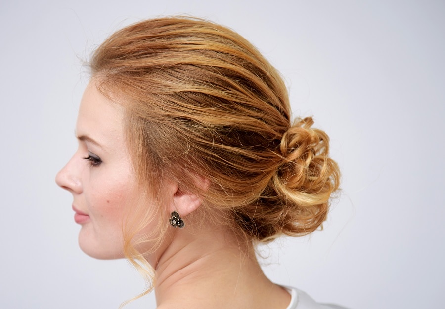 formal updo for long blonde hair