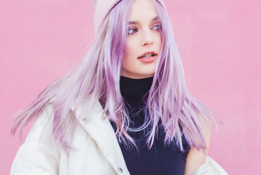 lilac hair for winter