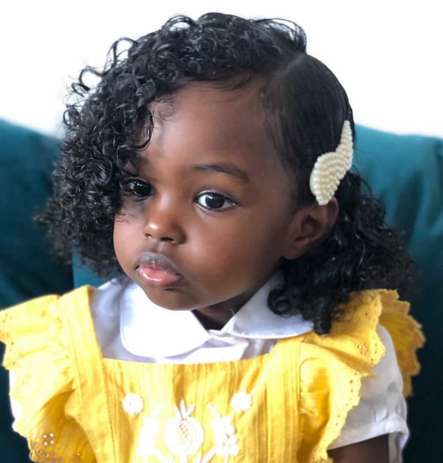 side part hairstyle for toddler girls