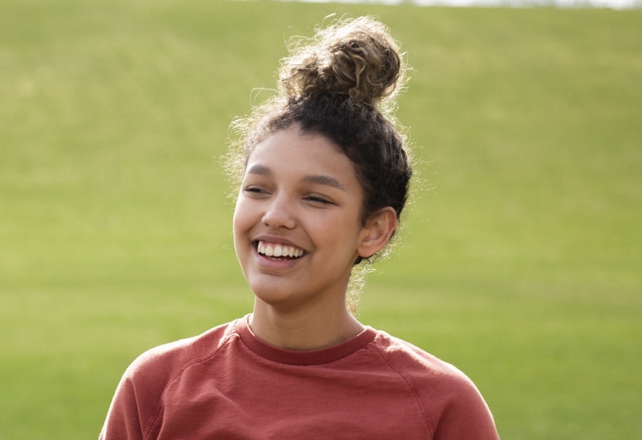 sporty hairstyle for black girl