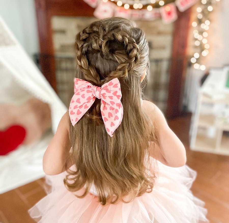 toddler girl hairstyle for wedding
