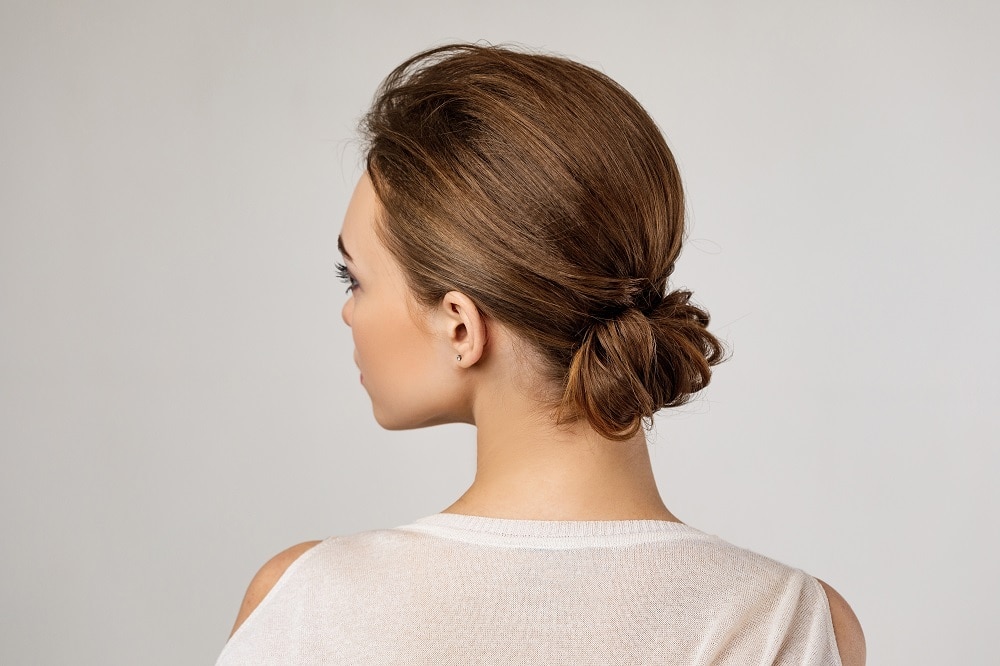 updo for short bobbed hair