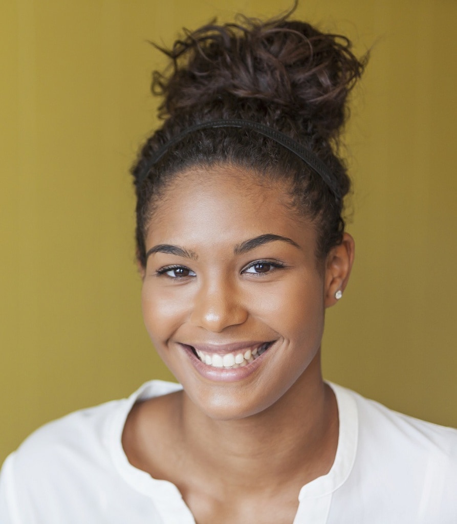 updo hairstyle for black teenage girl