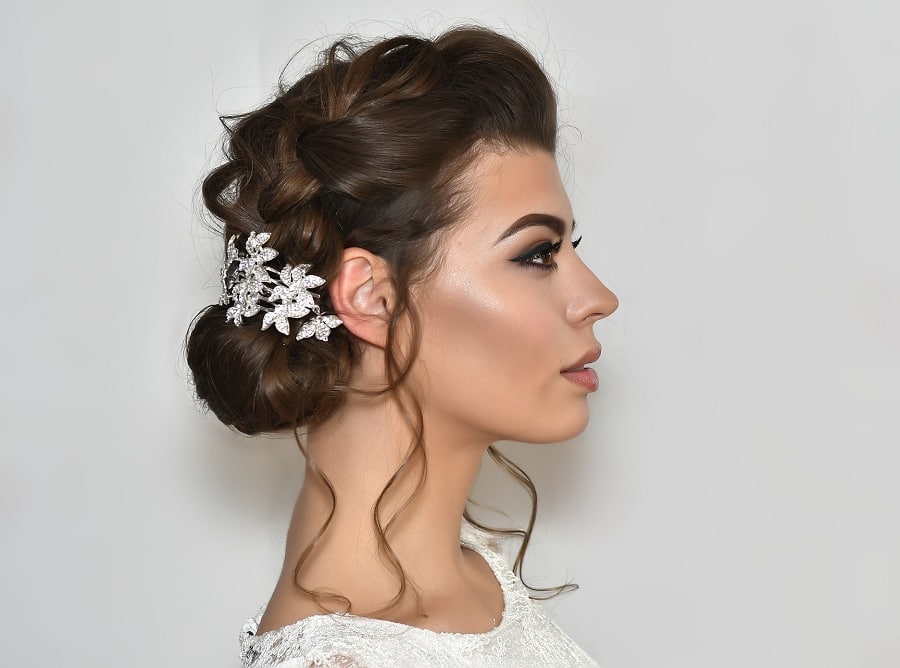 updo hairstyle for wedding