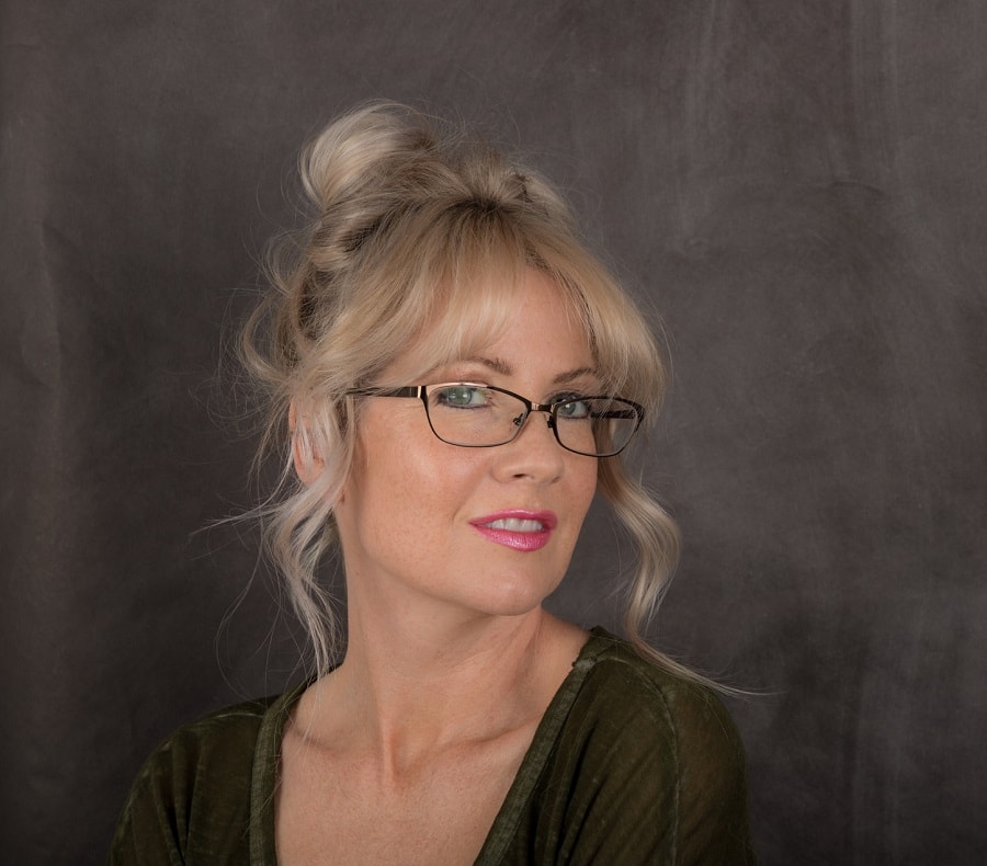 updo hairstyle for women over 50