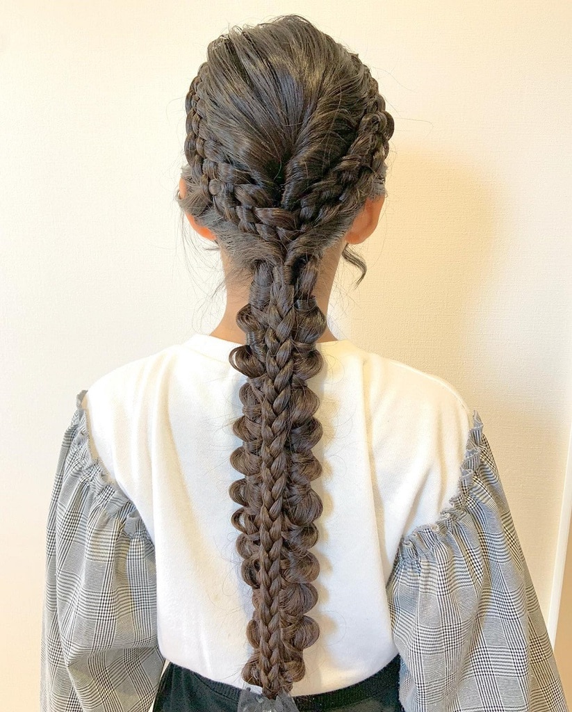 5 strand braids for kids