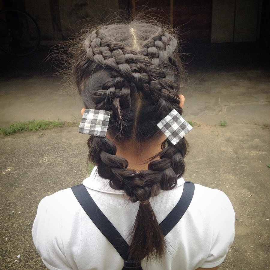 double 5 strand braids