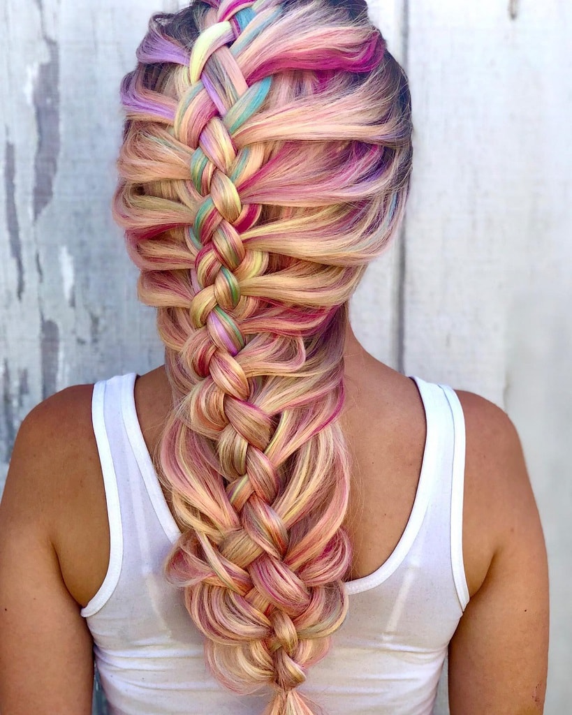 5 strand french braids