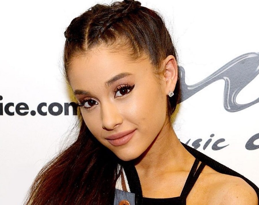 Ariana Grande's hairstyle with braids