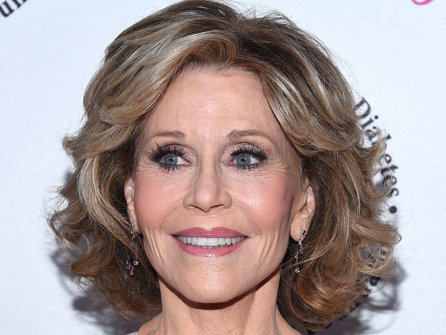 Jane Fonda Layered Bob Hairstyle