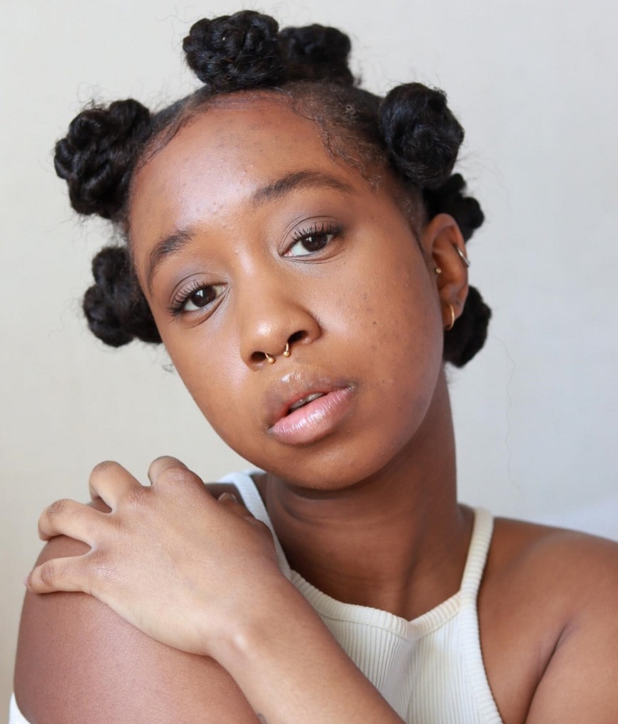 bantu knots for medium hair