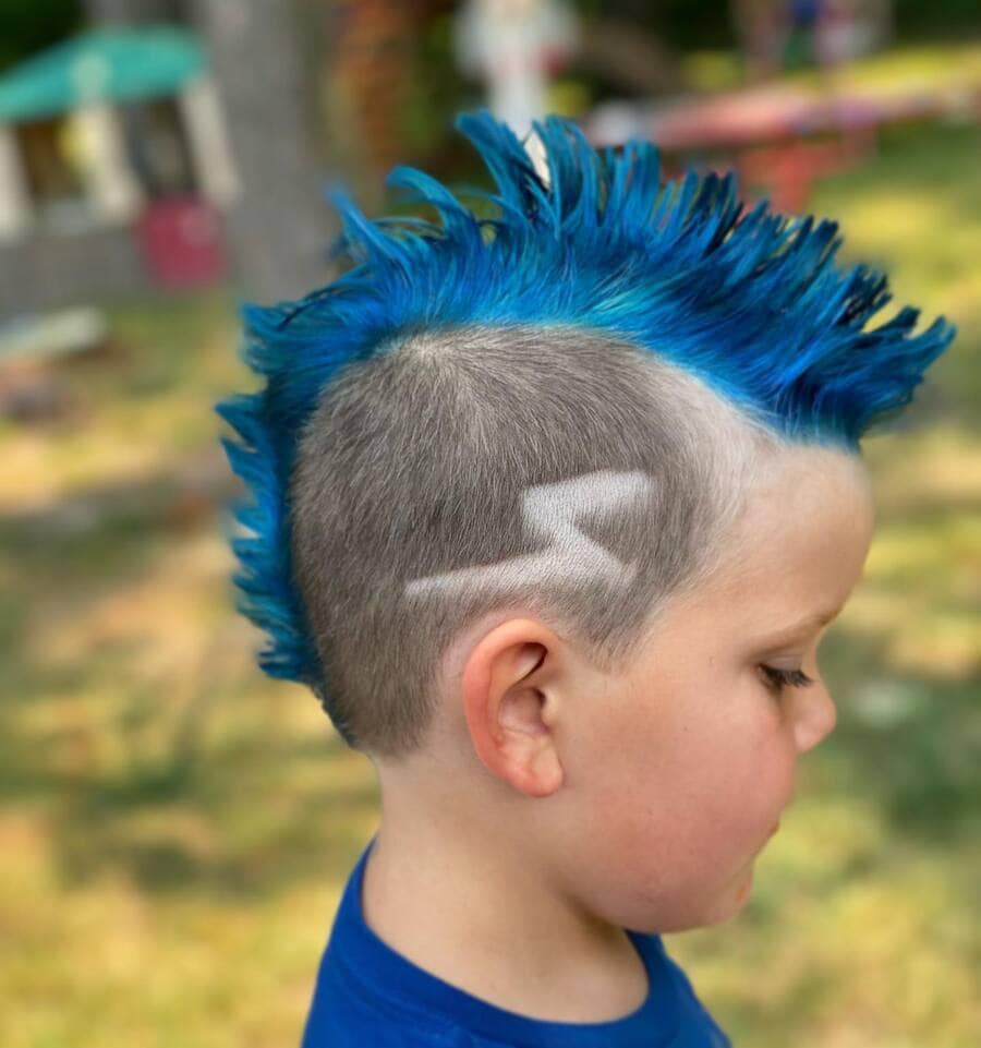 blue mohawk for kids