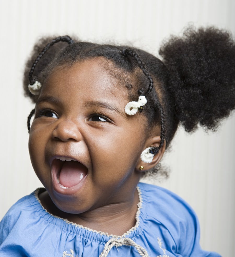 braided hairstyle for baby girls