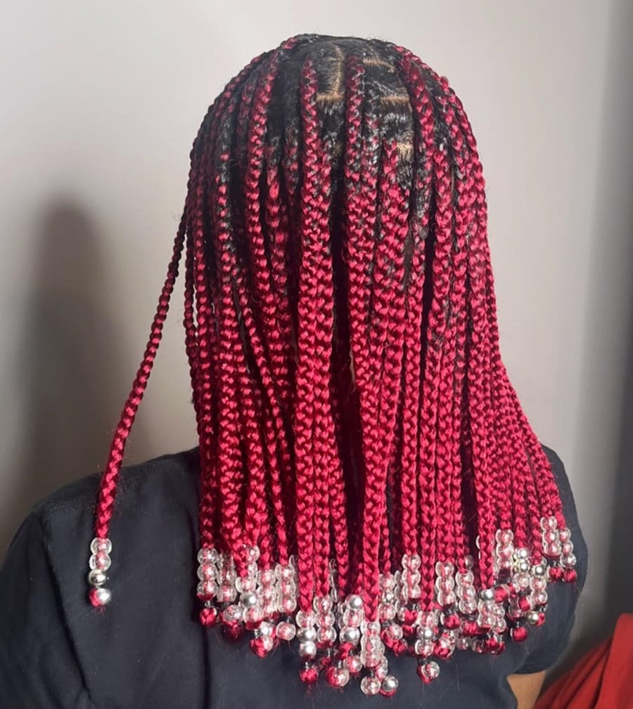 braid hairstyle with beads