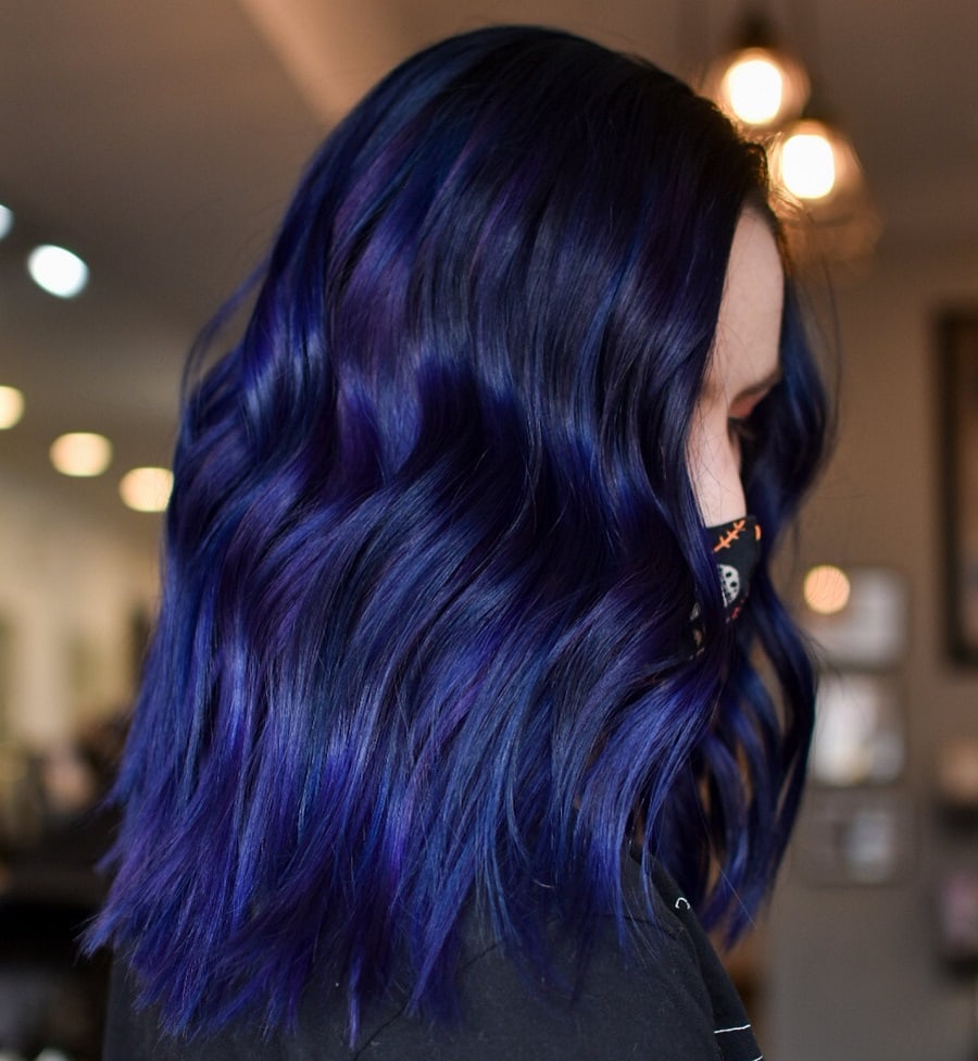 20 Attractive Dark Blue Hair Color Ideas to Try in 2023 | Hairdo Hairstyle