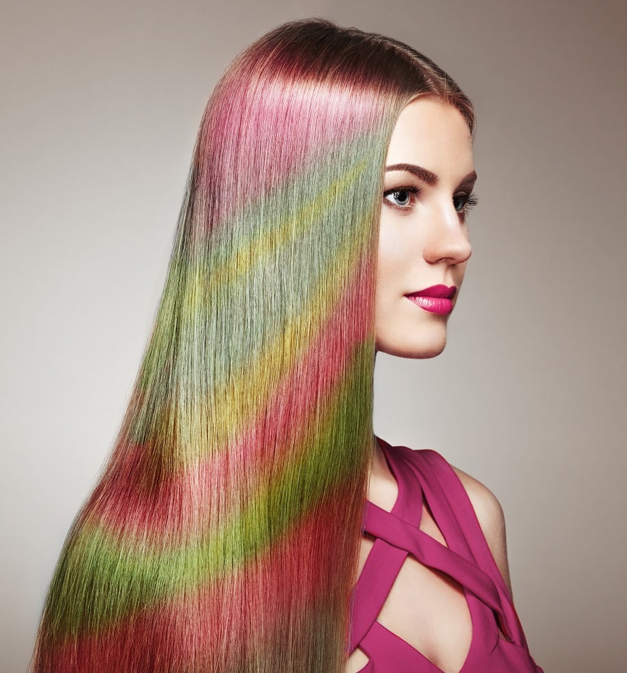 holographic rainbow hair
