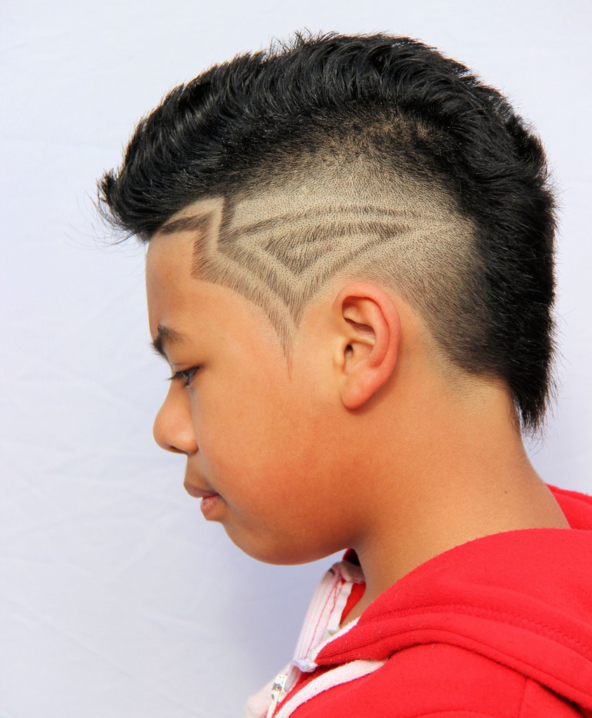 kids mohawk with pattern