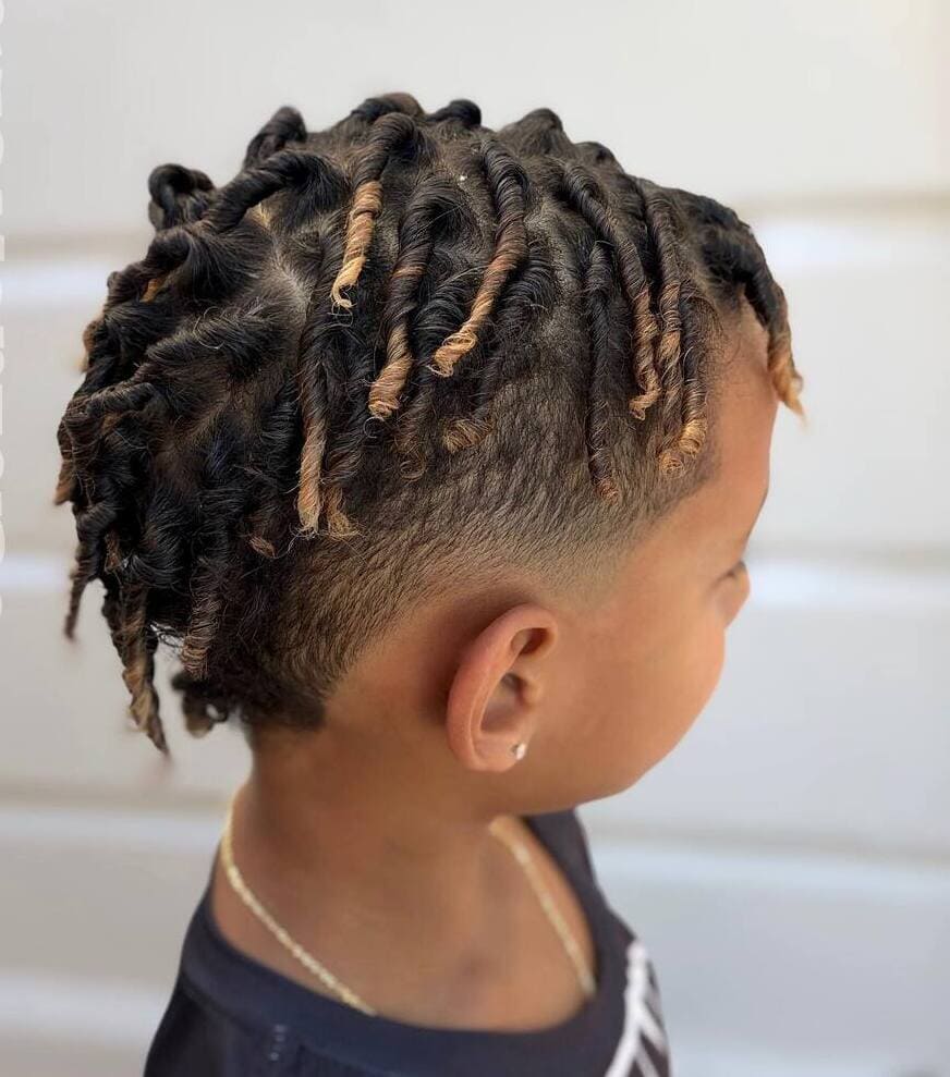 kids mohawk with twists hair