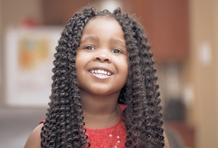 long curly hairstyles for little black girls