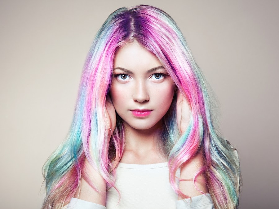 long holographic hair