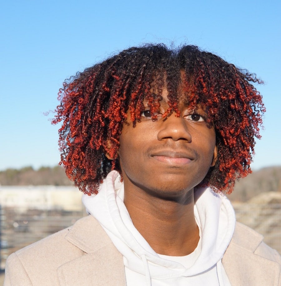 long ombre hair for black men