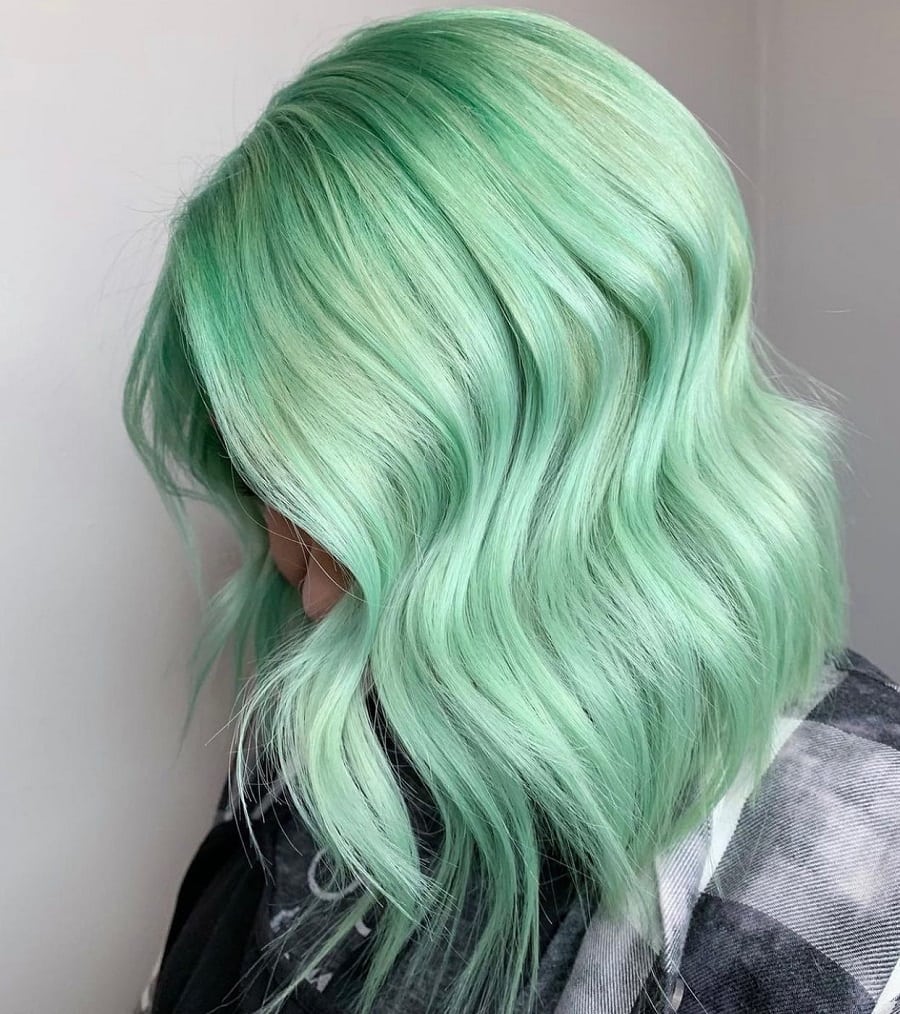 mint green hair color