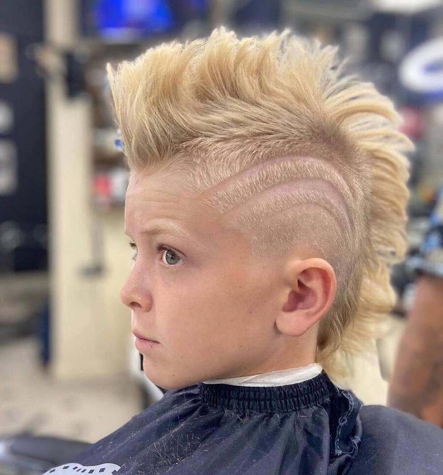 blonde mohawk for kids 