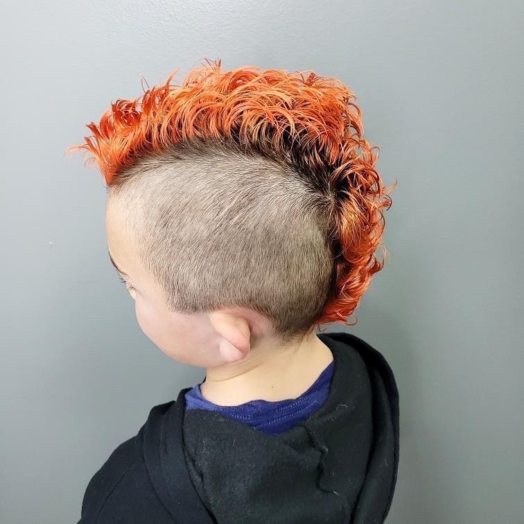 orange mohawk for kids 