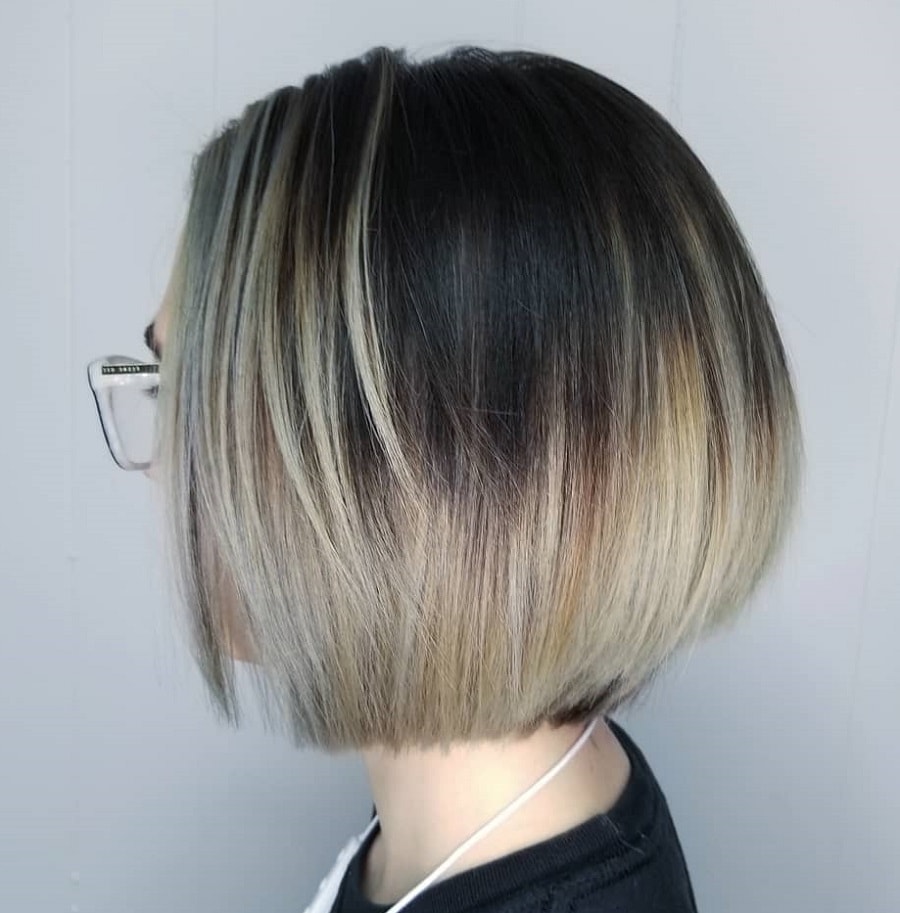 short balayage ombre bob