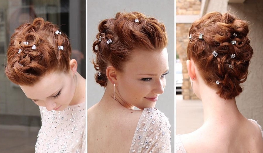 short prom hairstyle