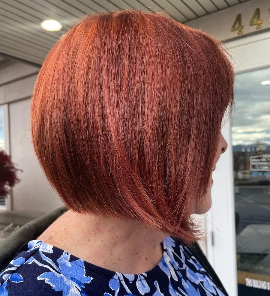 short red balayage hair