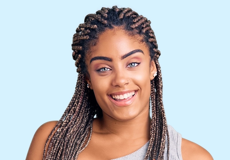 small box braids for women