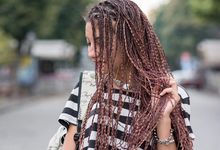 small knotless box braids