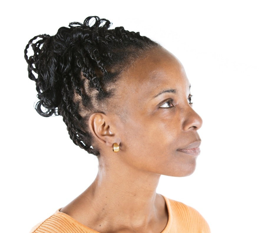 twists hairstyle for women over 40