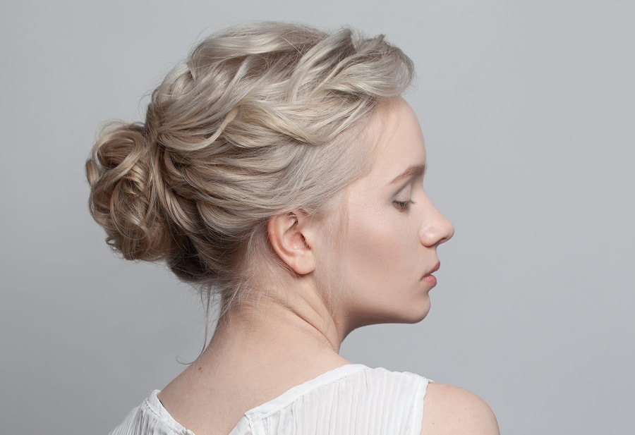 formal loose updo