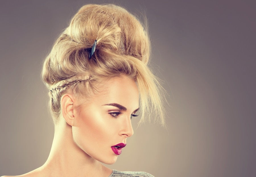 formal updo for blonde hair