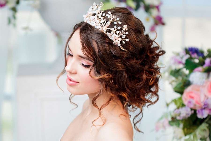 formal wedding updo