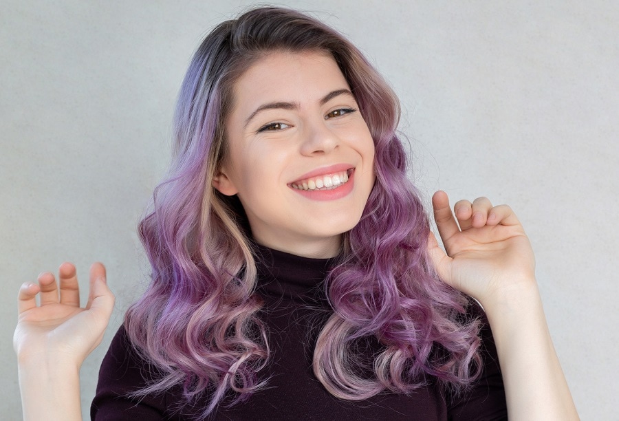light purple hair color for fall