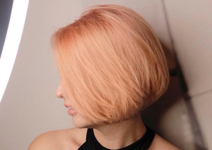 short peach hair