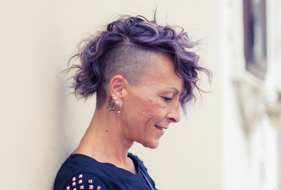 wavy undercut for older women