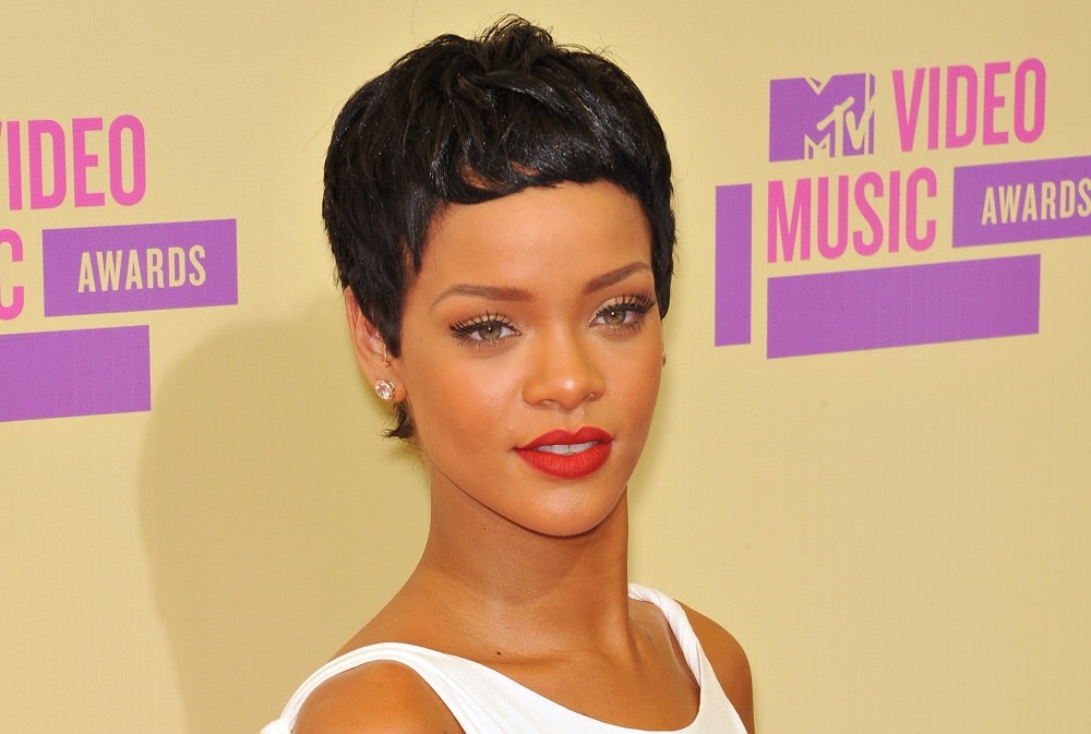 Rihanna with short hair