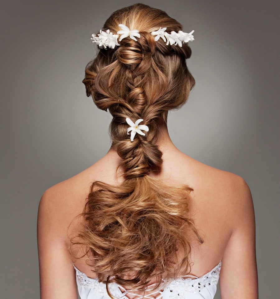curly prom hairstyle for fine hair