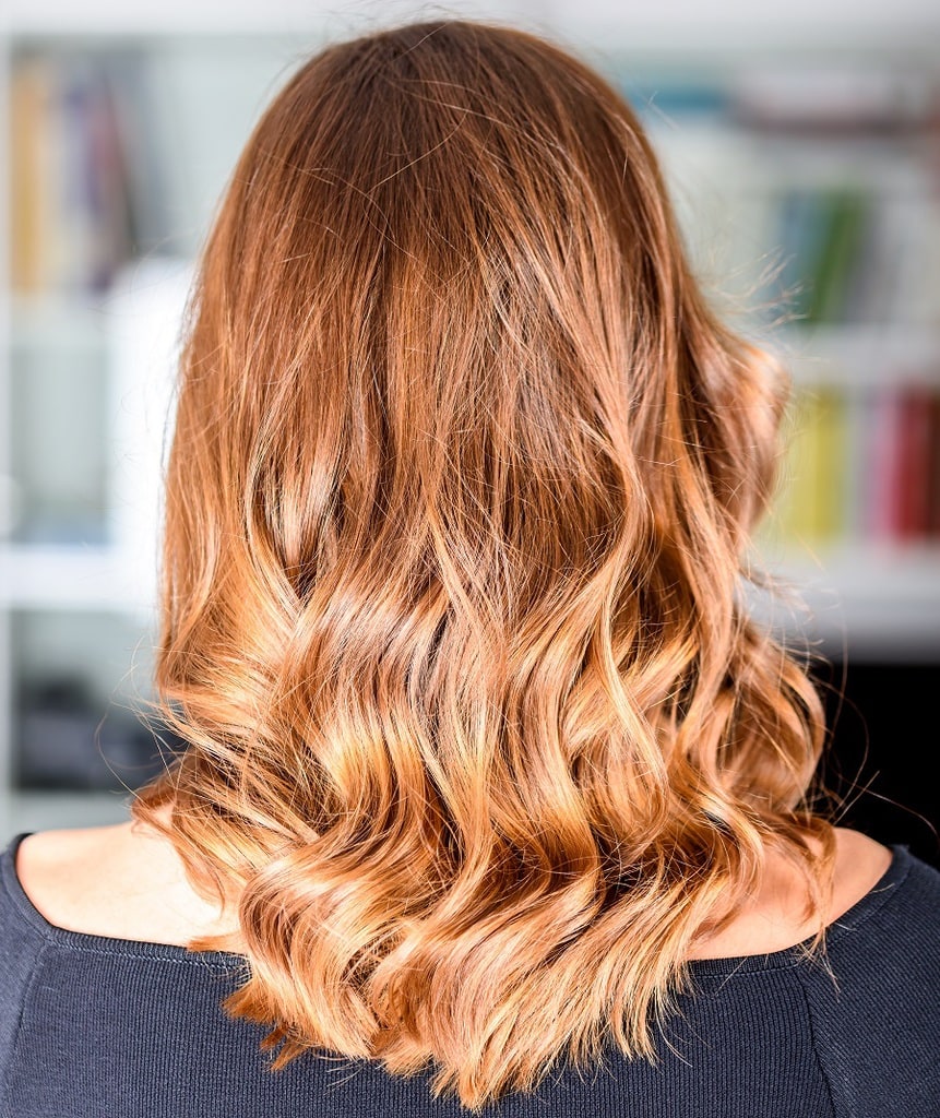 dark honey blonde balayage hair